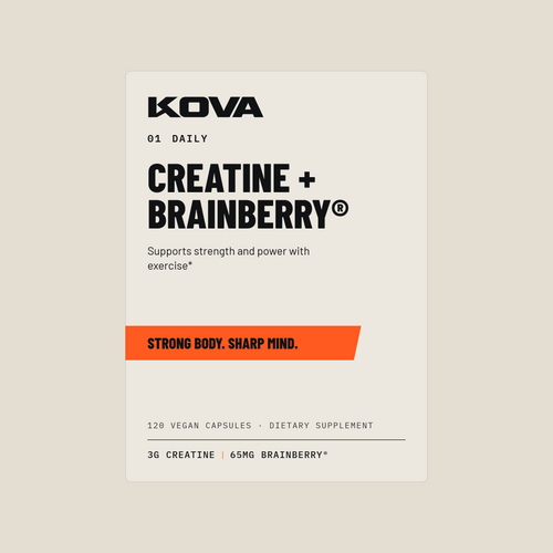 Kova Daily Creatine + Brainberry® label