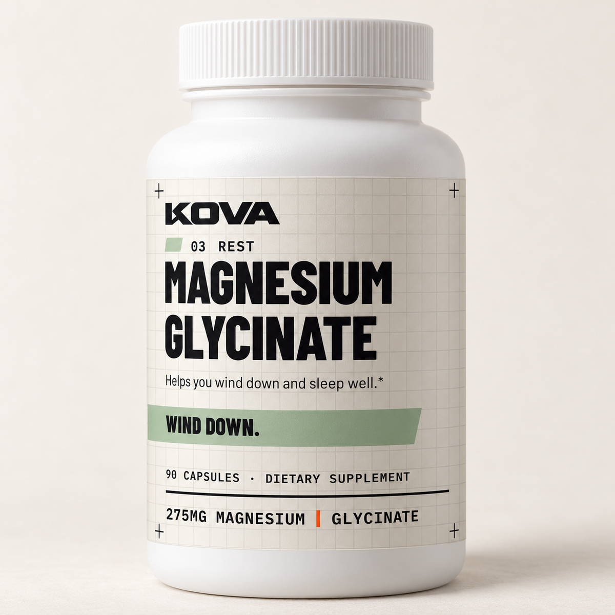 Kova Rest Magnesium Glycinate bottle